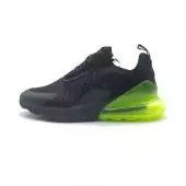 nike air max 270 homem trainers soldes noir vert